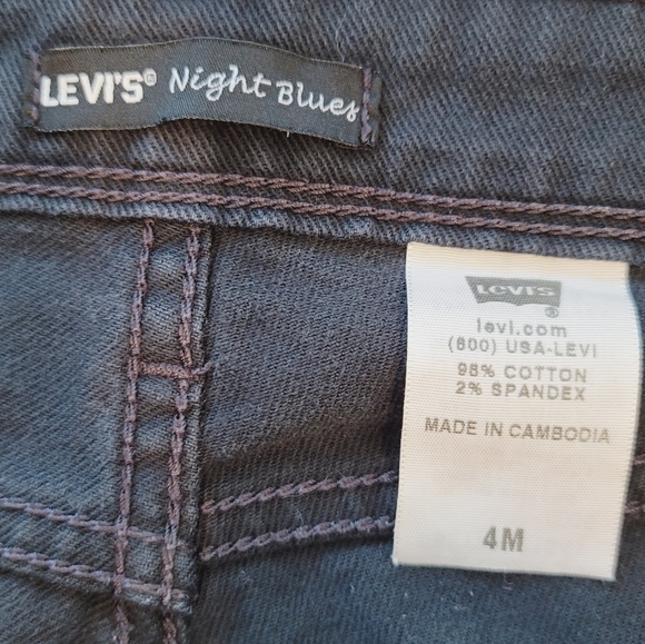 💕 Vintage Levi's Night Blues Straight Leg Jeans Size 4 M - Picture 10 of 14